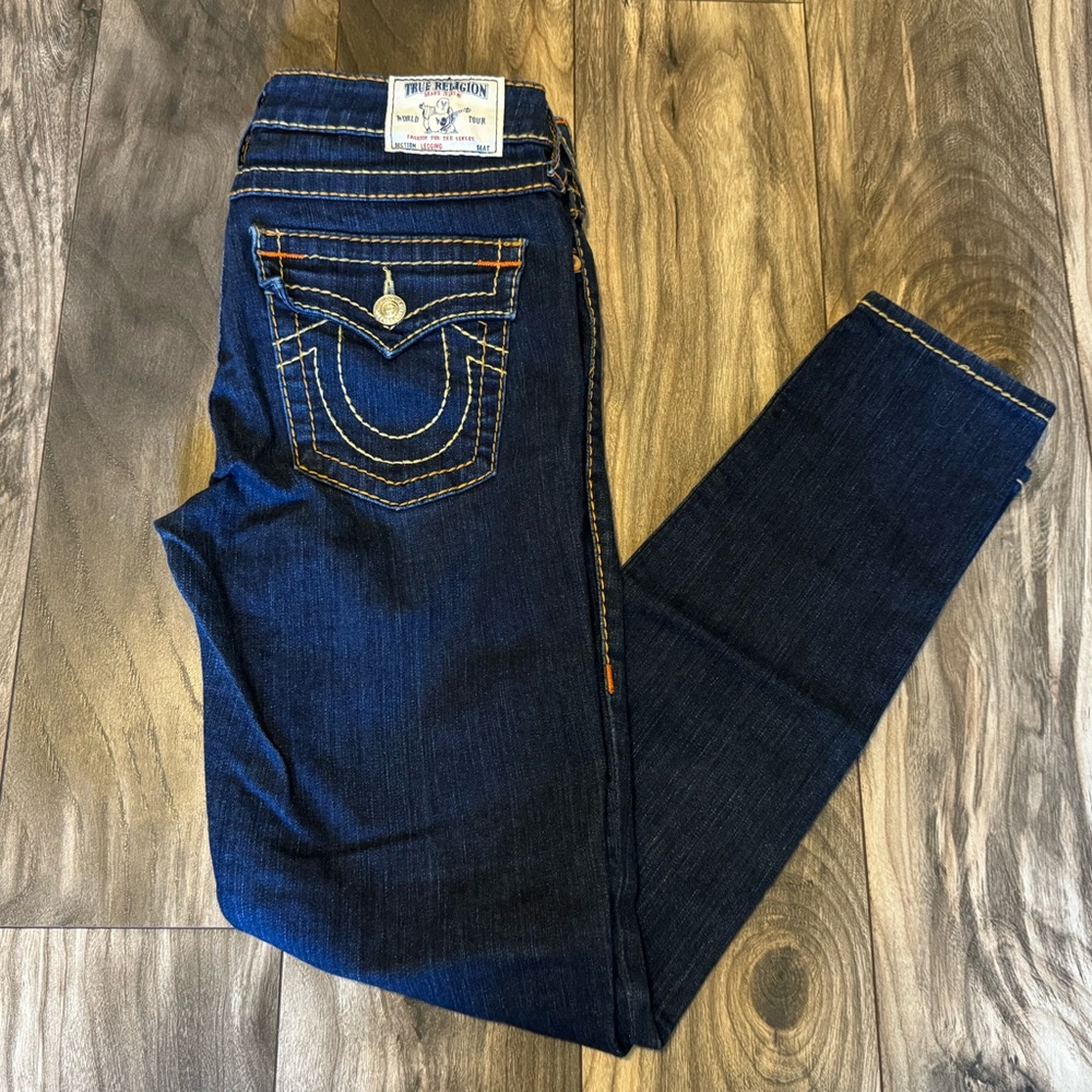 True Religion Blue Skinny Jeans Classic Style